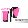 Schwarz und Pink Seamless Sport Capris, nahtlose 3/4 Leggings Kompression Capris, nahtlose Fitness Hosen